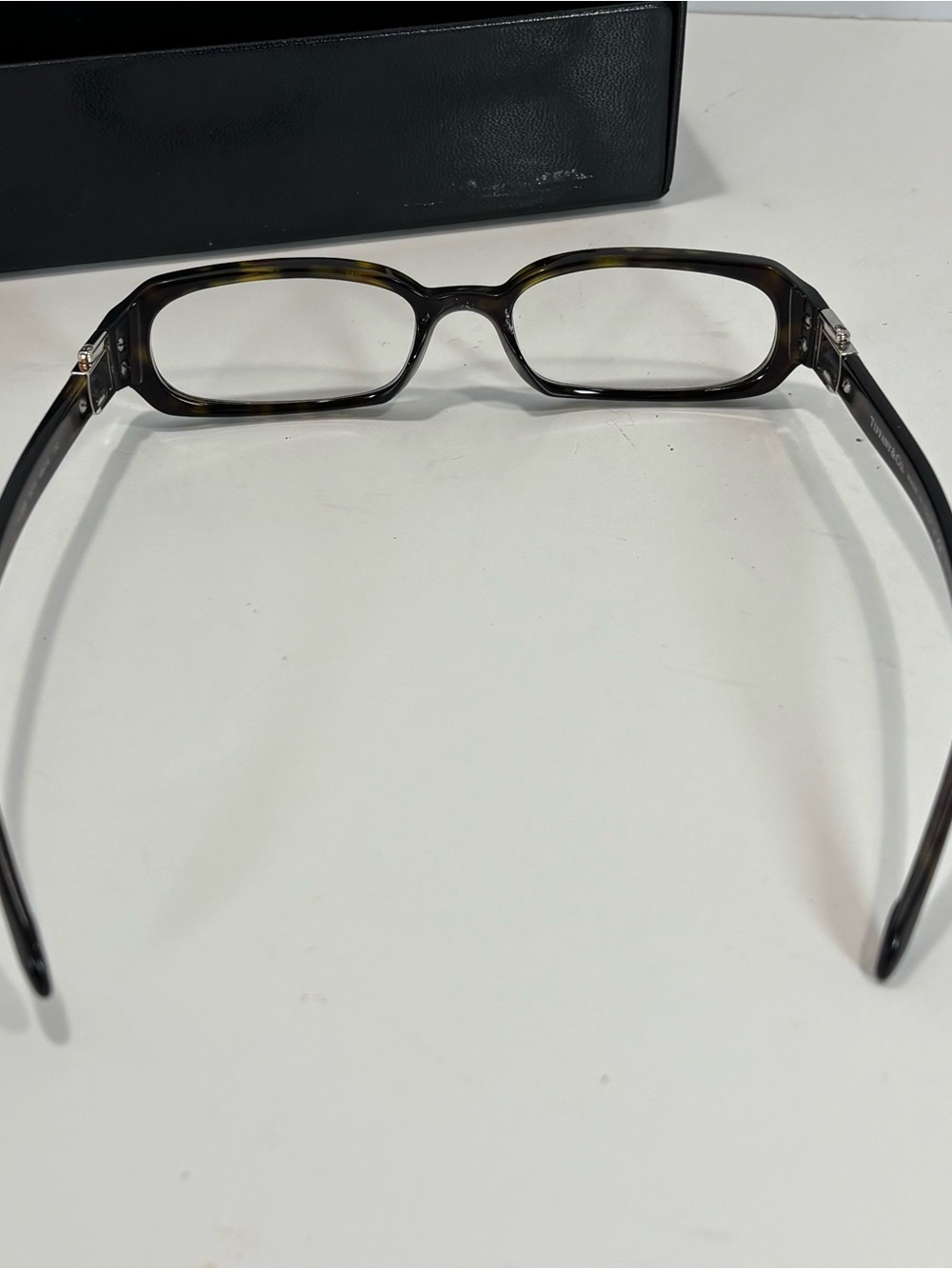 TIFFANY & CO EYEGLASSES TF2005 8015 48-16-130 BROWN TORTOISE SHELL VTG W/BOX - Picture 7 of 12